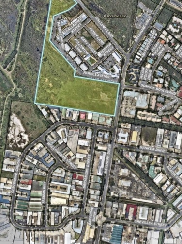 The site of Lot 12 Bayshore Drive in Byron Bay. The land is owned by Byron Shire Council.