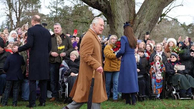 This marks the first time King Charles has been seen since further accusations were made of alleged sex abuse by Prince Andrew. Picture: AFP