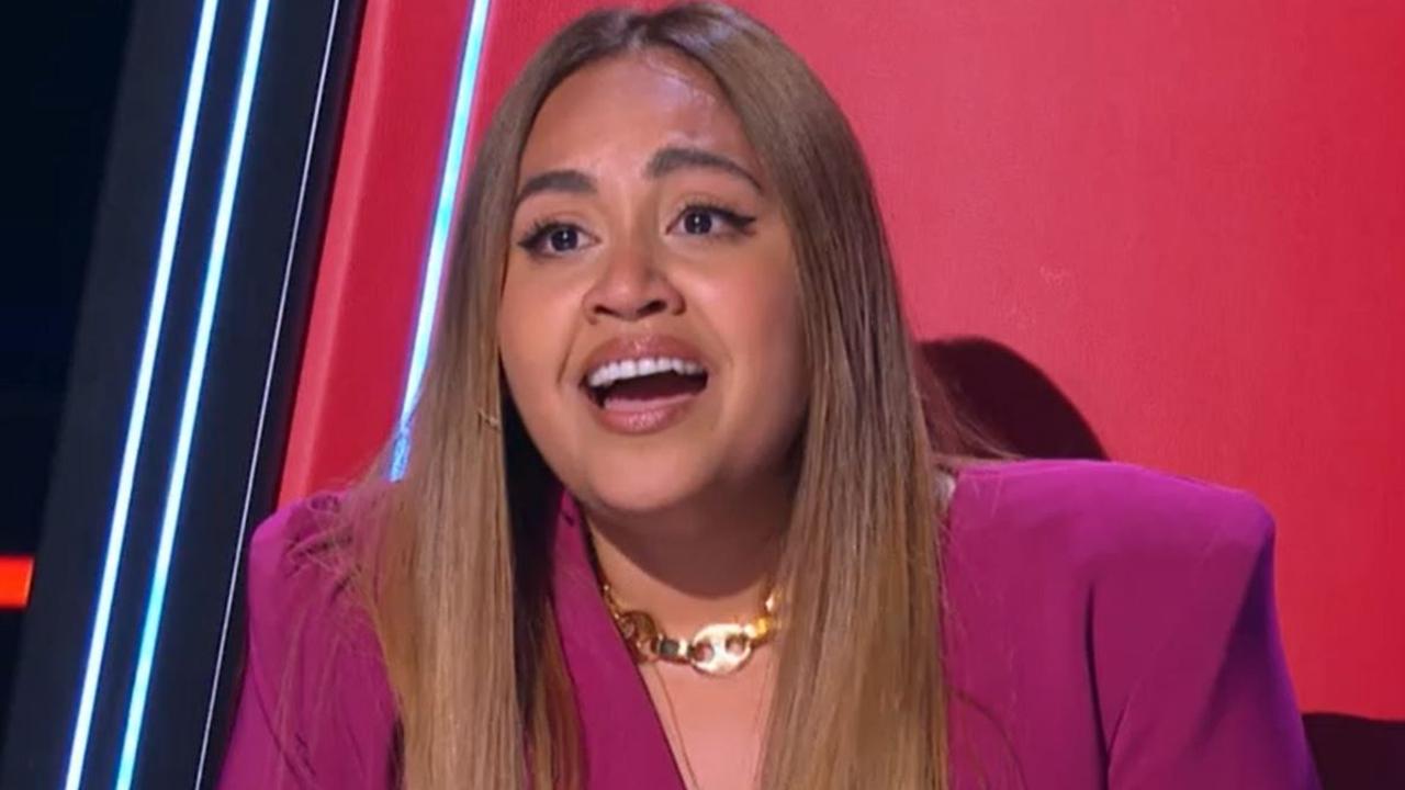 Jess Mauboy was instantly moved by Faith’s performance. Picture: Channel 7.