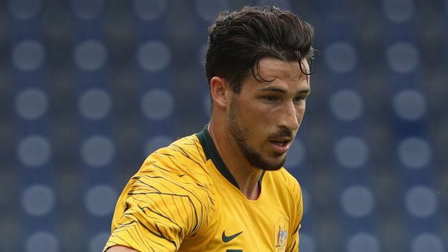 Socceroos forward Mathew Leckie scored a double against the Czech Republic on Friday night.