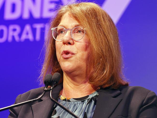 DAILY TELEGRAPH -  6/12/22  MUST CHECK WITH PIC EDITOR BEFORE PUBLISHING  -Bradfield Oration at Crown Ballroom in Sydney today. Catherine King addresses the crowd. Picture: Sam Ruttyn