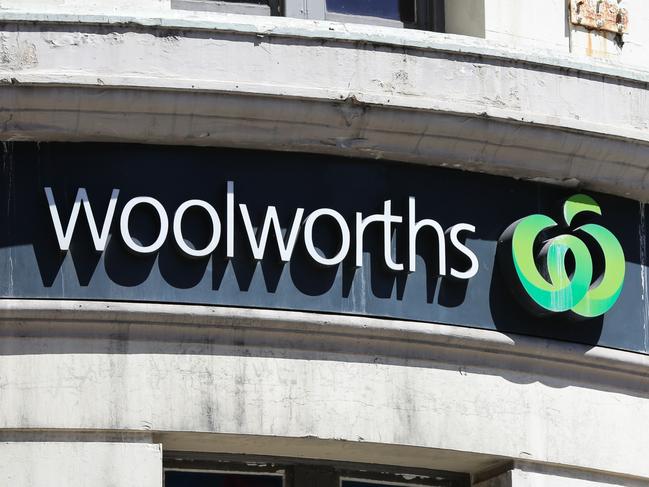 SYDNEY, AUSTRALIA - NewsWire Photos - NOVEMBER 11 2020: A view of Woolworths store signs in the CBD in Sydney Australia. Picture: NCA NewsWire / Gaye Gerard