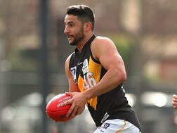 Fabian Brancatisano on the burst for Werribee in the VFL. Picture: Getty Images