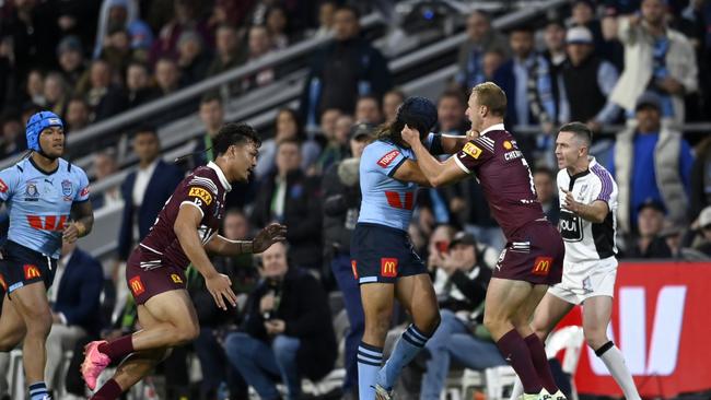 Jarome Luai got under Daly Cherry-Evans’ skin. Picture: NRL Photos/Gregg Porteous