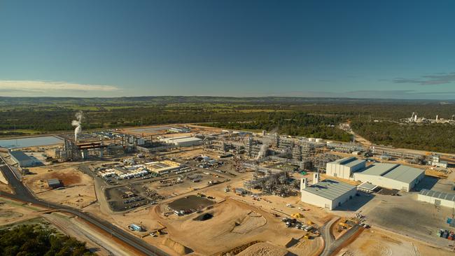 Albemarle's lithium refinery near Bunbury in Western Australia.