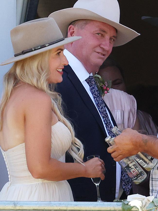 Barnaby Joyce married partner Vikki Campion over the weekend. Picture: NCA NewsWire / Ben McDonald