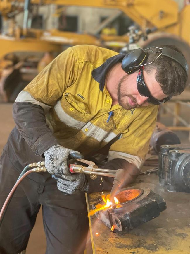 James Alksne is new dad and FIFO worker in WA's Pilbara region. Picture: Supplied