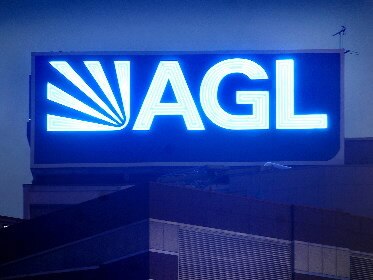 The sign for AGL Energy Ltd. is illuminated at night in Sydney, Australia, on Sunday, Dec. 16, 2007. AGL Energy Ltd., Australia's biggest electricity and gas retailer, dropped a forecast for annual average growth in earnings per share of 15 percent after a review of its business. Photographer: Jack Atley/Bloomberg News  Picture: Supplied