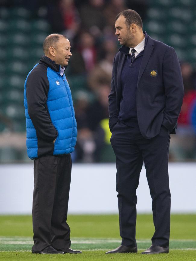 Eddie Jones and Michael Cheika’s words another layer to the Australia-England rivalry. Picture: Bob Bradford – CameraSport via Getty Images