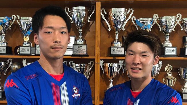 Robina City international recruits Shun Katagiri and Shingo Miyamori. Pic: Supplied.