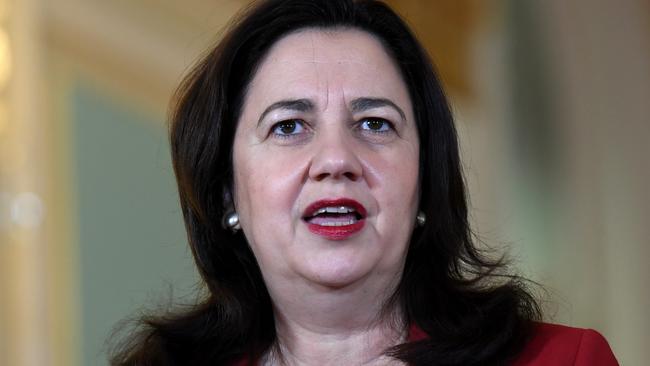 Ms Palaszczuk declared today that an economy couldn’t grow without having health under control. Picture: Dan Peled