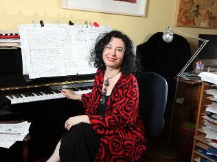 studio portrait of composer Elena katz-Chernin CR ADAM KNOTT Picture: Adam Knott