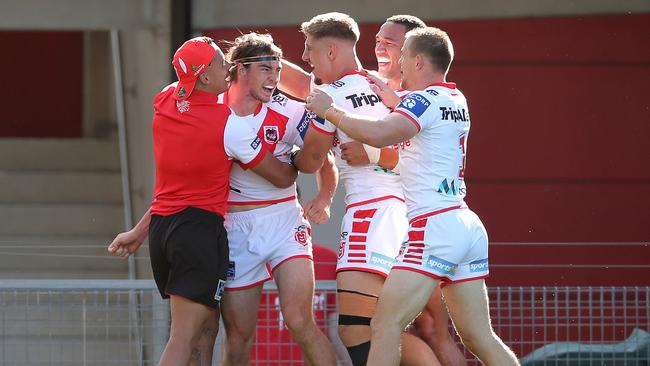 Cody Ramsey had a dream debut, scoring a try with his first touch of the ball. Picture: Getty Images.