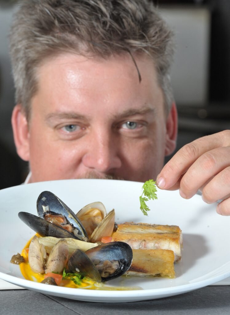 Head Chef at Stumps Hotel Jamie Pearce has had a varied and distinguished career before joining the Ipswich business. Photo: Rob Williams / The Queensland Times. Picture: Rob Williams