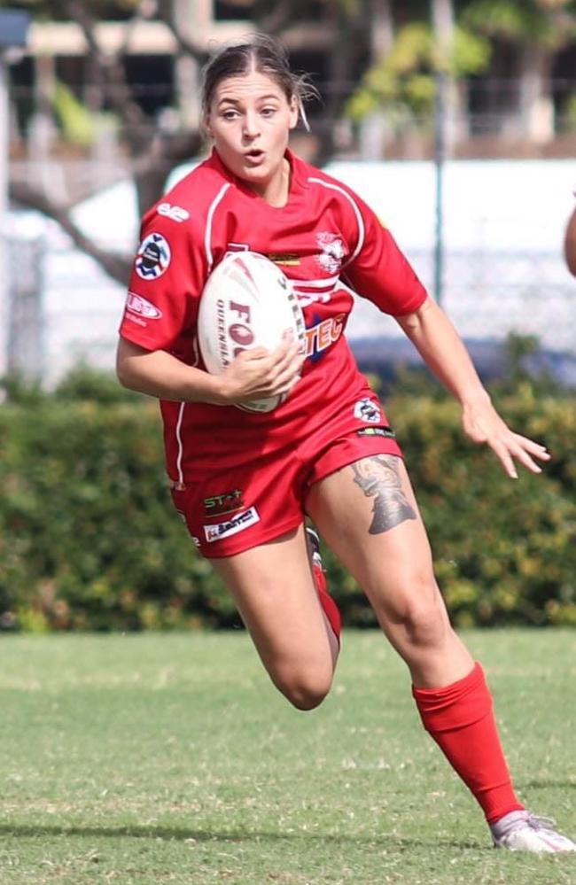 Kawana Dolphins star Laura Barklimore has been named as a player to watch. Picture: Infamous Photography