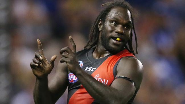 Essendon needs a big three weeks from Anthony McDonald-Tipungwuti. Picture: Michael Klein.