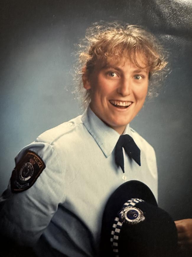 Kelly Slater Regan as a NSW police officer. Picture: supplied