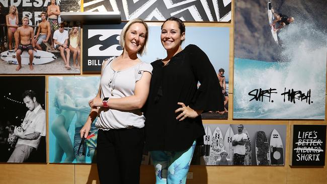 Shareholders Adene Patton and Mia Jay at Billabong's annual general meeting. Picture Glenn Hampson