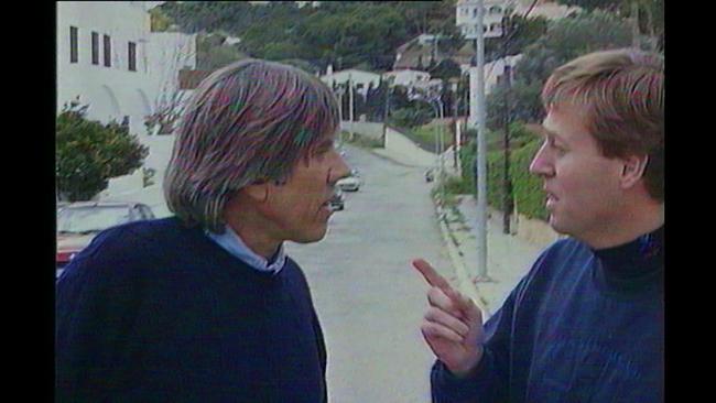 Heated words with Christopher Skase during the infamous Skase chase of 1994