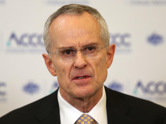 10/12/2018: ACCC chairman Rod Sims discussing preliminary report into Google, Facebook and Australian news and advertising. Hollie Adams/The Australian