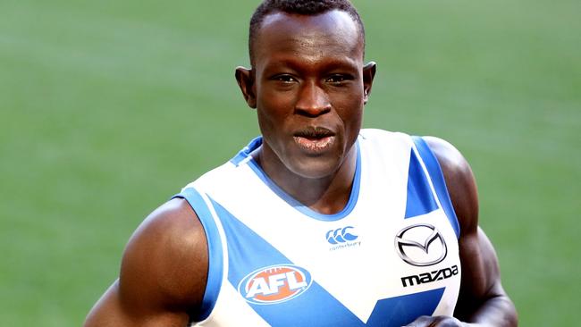 Majak Daw during Kangaroos training last year. Picture: Getty