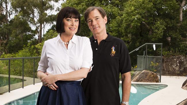 David and Lisa Oldfield at home on their northern beaches. Picture: Justin Lloyd