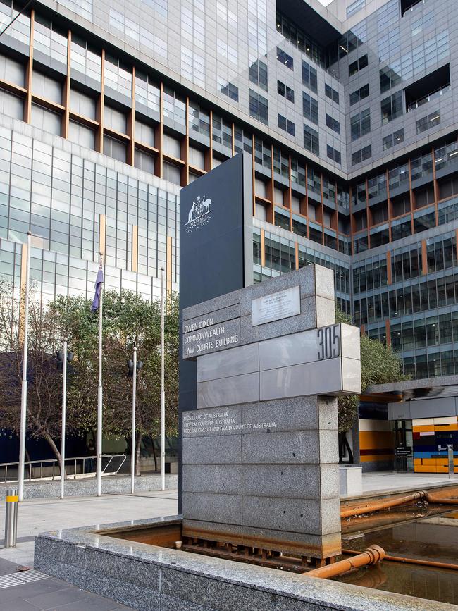 The Commonwealth Law Courts building in Melbourne, where Mr Lennon plied his Family Court trade. Picture: Nicki Connolly