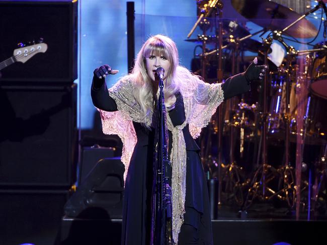 Neil Finn is joining Fleetwood Mac, whose members include Stevie Nicks. Picture: AP