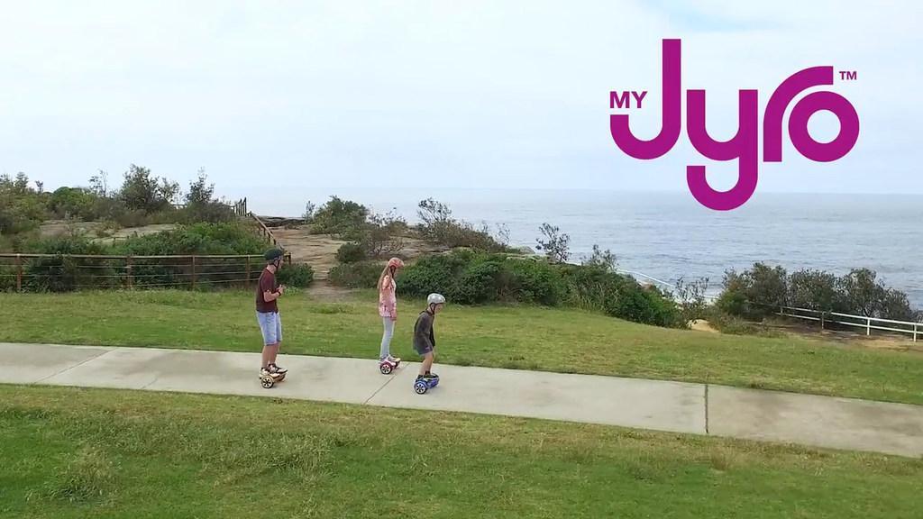 Clementine Mobbs tests out her Hoverboard