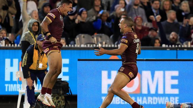 It was all too familiar when Gagai put Queensland in front. (Adam Head)