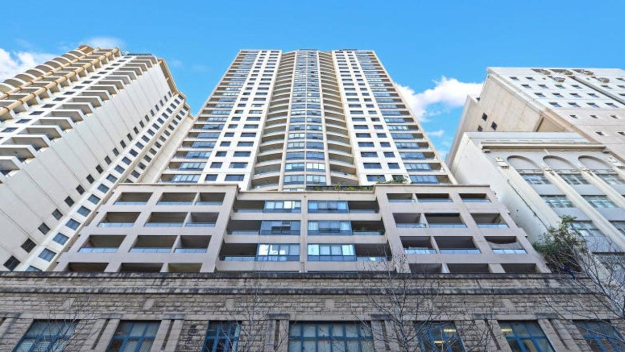 A two-bedroom unit in this building at 303-321 Castlereagh St in Haymarket is being listed for $920 per week - more than double the 2020 rent of $450 per week.