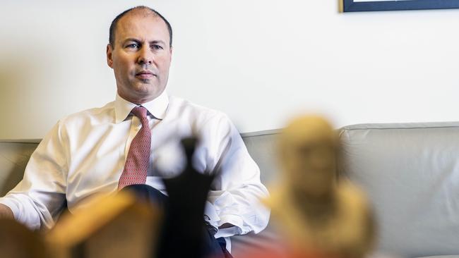 Treasurer Josh Frydenberg in Parliament House, Canberra. Picture: Gary Ramage