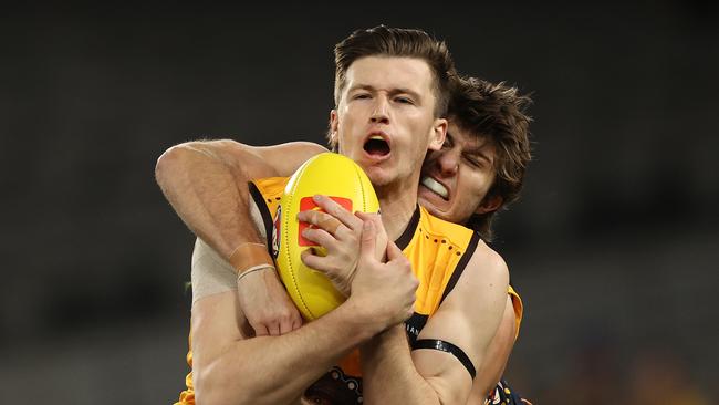 Mitch Lewis of the Hawks has sprained his ACL. Picture: Robert Cianflone/Getty Images