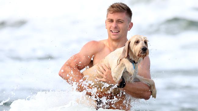 St Kilda‘s Seb Ross at a team recovery session earlier in the week. Picture: Michael Klein.