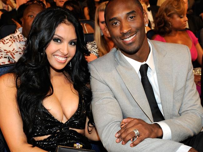 Kobe Bryant and wife Vanessa. Picture: Getty