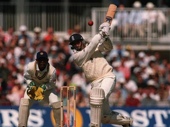 Steve James batting for England against Sri Lanka in 1998. Picture: Marc Aspland/The Times