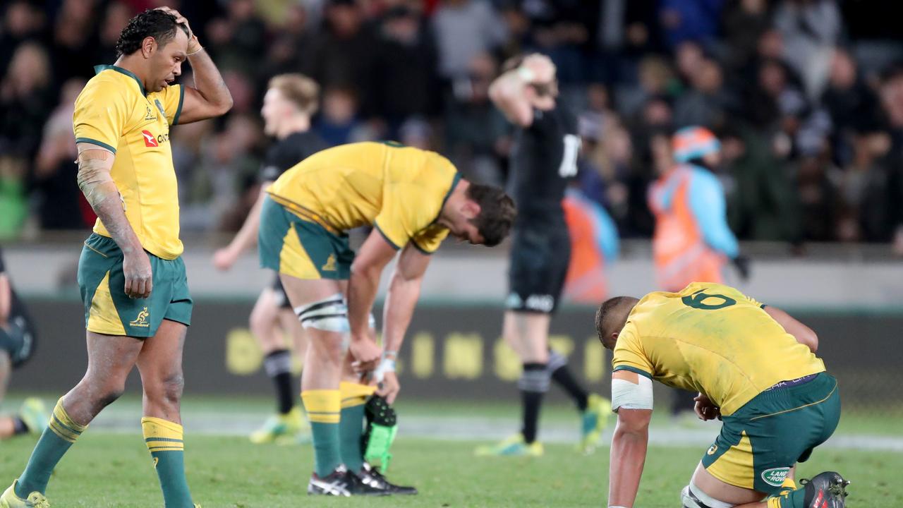 The Wallabies were left with a lot of soul searching after losing the Bledisloe Cup for a 16th straight year.