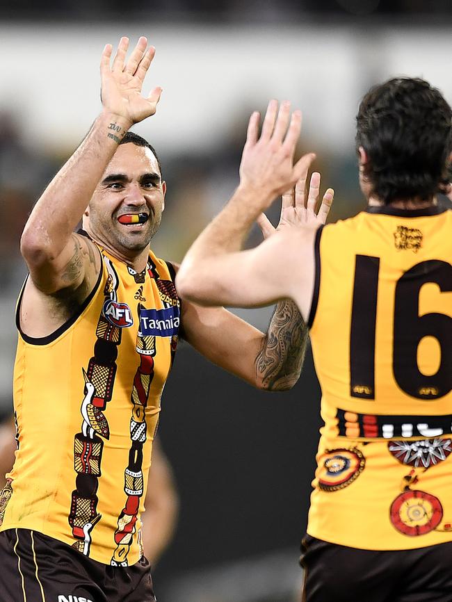 Shaun Burgoyne and the Hawks started brightly. Pic: Getty Images