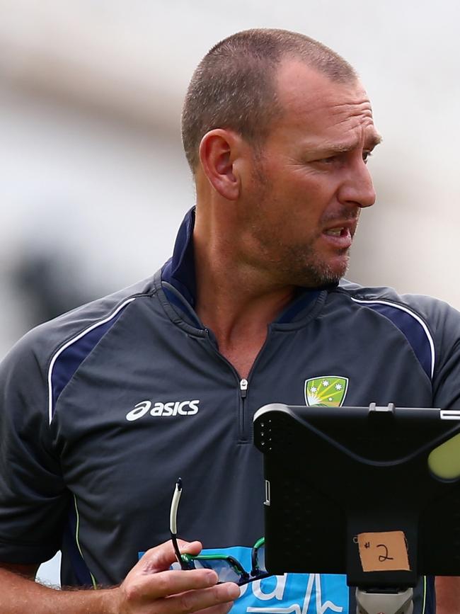 NOTTINGHAM, ENGLAND - JULY 08: Ali de Winter, Australian Bowling Coach during an Australian Training Session at Trent Bridge on July 8, 2013 in Nottingham, England. (Photo by Ryan Pierse/Getty Images)