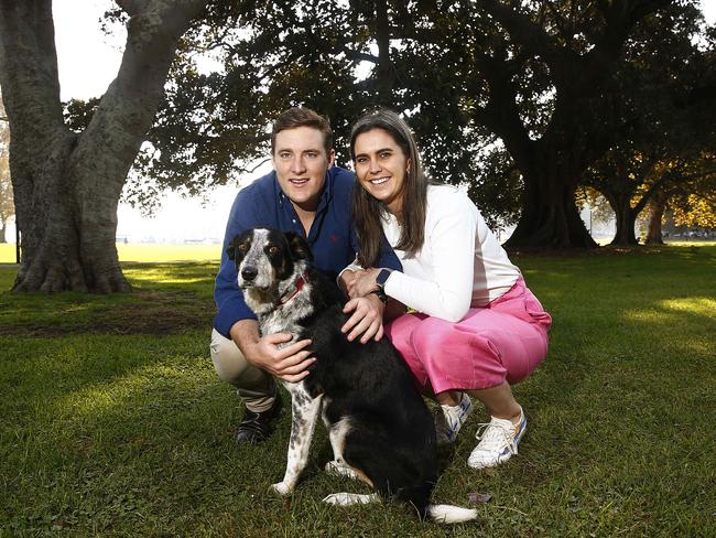 El Leverington, Freddie Evans and Gemma lead an active lifestyle. Picture: John Appleyard