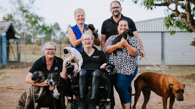 Angel Paws' Larissa Huxley, Margaret Lyons, Julie Brice, Clayton Cook, Libby Humphrey, visit their new headquarters in Stuart. Picture: Josephine Carter.