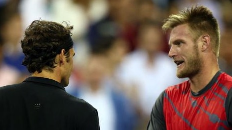 Federer and Groth met at the US Open in 2014.