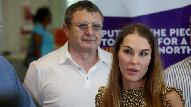 Alex Sekler with wife Violetta. Picture: Stewart McLean.