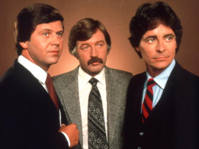 Ray Martin with George Negus and Ian Leslie during the early days of 60 Minutes.