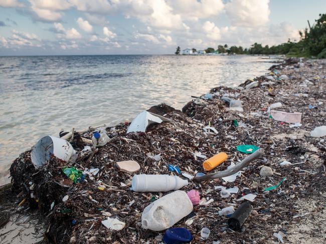 A lack of a solid waste treatment or a disposal system has made illegal dumping a sad but common sight in the islands off Belize. Picture: iStock.