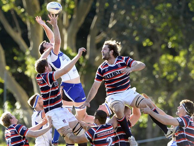Easts take on competition leaders Eastwood in the Shute Shield rugby at Woollahra Oval. Picture: Craig Wilson