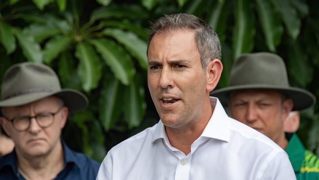 Treasurer Jim Chalmers did not rule out the possibility the federal government would not provide additional funding for the Cairns Water Security Stage 1 project. Picture: NCA NewsWire / Brian Cassey