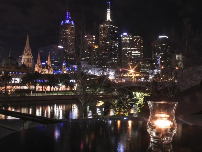 Enjoy a whisky — and a view — at the Waterslide bar in Southbank.