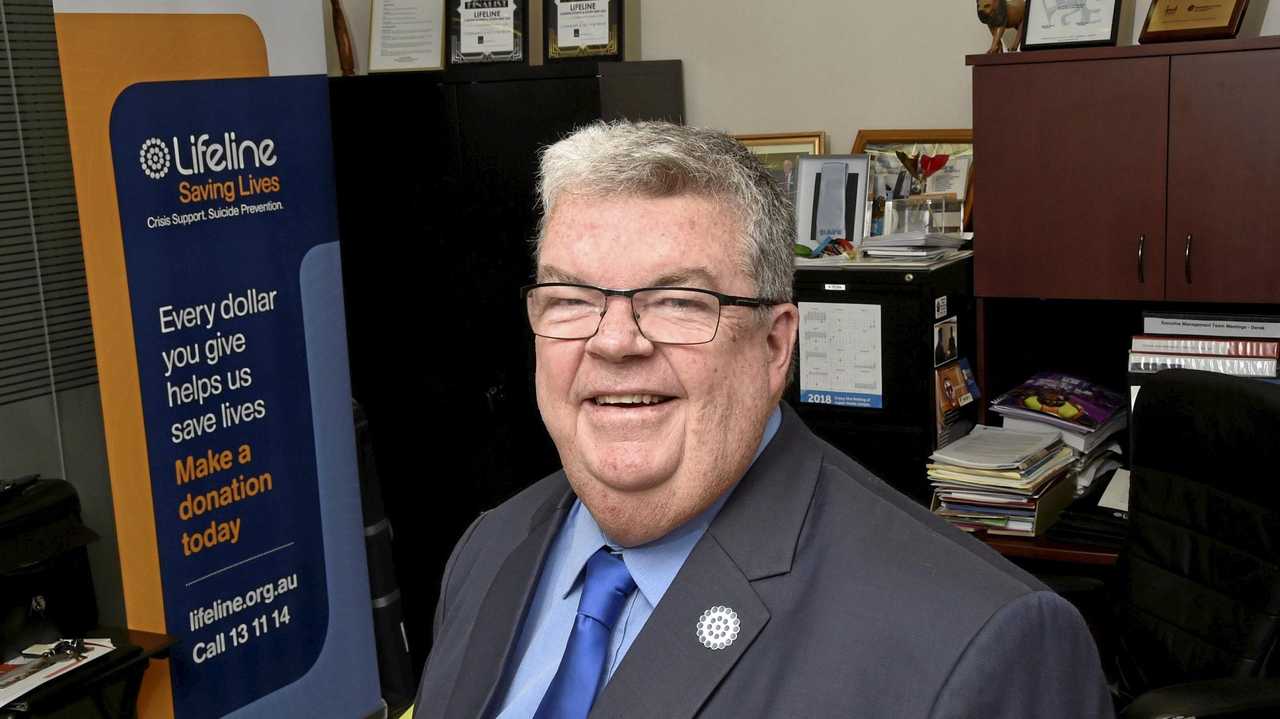 MORE SUPPORT: Lifeline Darling Downs CEO Derek Tuffield says there needs to be more investment in mental health services in Toowoomba going forward. Picture: Bev Lacey