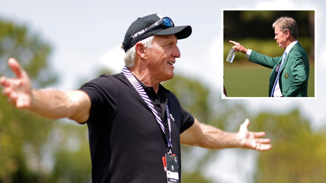 Greg Norman has been snubbed by the Masters. Pictures: Getty